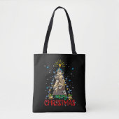 Frohe Weihnachten Niedlich Snowman Printed Leinwan Tasche (Vorderseite)