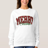 Frohe Weihnachten Niedlich Sweatshirt (Vorderseite)