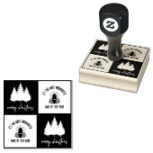 Frohe Weihnachten Niedlich Weihnachtsbaum Gummistempel (Stempel)