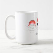 Frohe Weihnachten Niedlich Zeichn Cats Kaffee Tass Kaffeetasse (Links)
