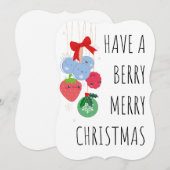 Frohe Weihnachten - Niedliche Berries (Vorne/Hinten)