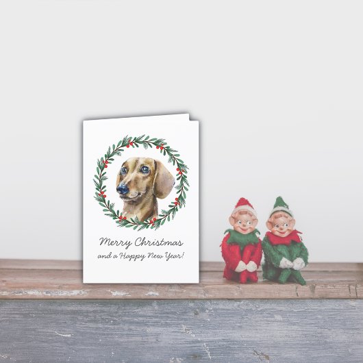 Frohe Weihnachten Niedliche Dackel Weihnachts-Wraa