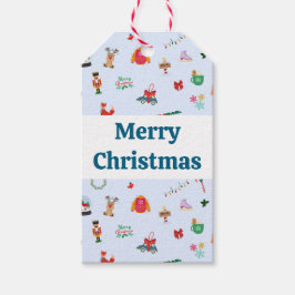 Frohe Weihnachten niedliche Details Geschmack-Tag Geschenkanhänger