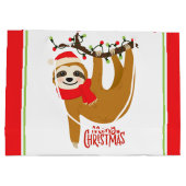 Frohe Weihnachten Niedliche Feiertage Große Geschenktüte (Rückseite)