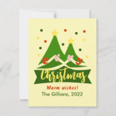 Frohe Weihnachten niedliche Ferien (Vorderseite)