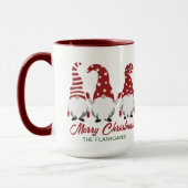 Frohe Weihnachten Niedliche Festspiele Personalisi Tasse (Links)