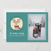 Frohe Weihnachten Niedliche Hirschfamilie Foto (Vorderseite)