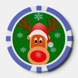Frohe Weihnachten Niedliche Hirschschlupfen Poker  Pokerchips