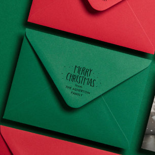 Frohe Weihnachten niedliche Noten Sterne Urlaub Gummistempel