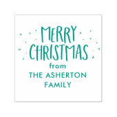 Frohe Weihnachten niedliche Noten Sterne Urlaub Permastempel (Design)