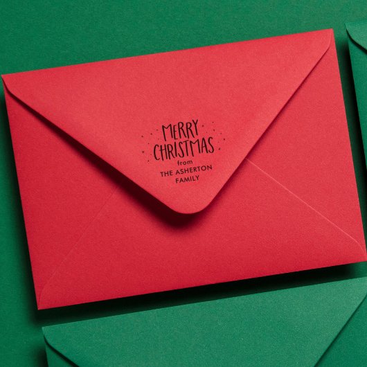 Frohe Weihnachten niedliche Noten Sterne Urlaub Permastempel