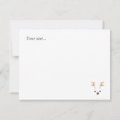 Frohe Weihnachten Niedliche Pastellmuster Schneefl Mitteilungskarte (Rückseite)