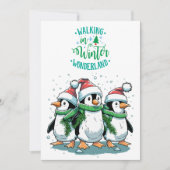 Frohe Weihnachten Niedliche Pinguine (Vorderseite)
