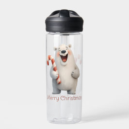 Frohe Weihnachten Niedliche Polar Bären Design Trinkflasche
