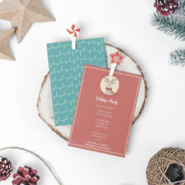 Frohe Weihnachten Niedliche Reindeer Holiday Party