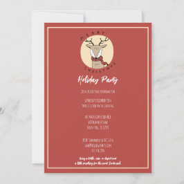 Frohe Weihnachten Niedliche Reindeer Holiday Party