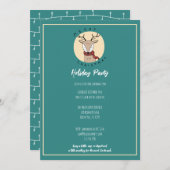 Frohe Weihnachten Niedliche Reindeer Holiday Party (Vorne/Hinten)