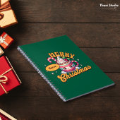 Frohe Weihnachten Niedliche Schokolade Tasse Notizblock