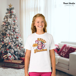 Frohe Weihnachten Niedliche Schokolade Tasse T-Shirt