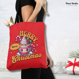 Frohe Weihnachten Niedliche Schokolade Tasse Tasche