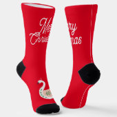 Frohe Weihnachten Niedliche traditionelle Volkskun Socken (Gewinkelt)