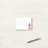 Frohe Weihnachten Niedliche Wasserfarbe Elf Gnome Post-it Klebezettel (Auf Schreibtisch)