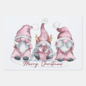 Frohe Weihnachten Niedliche Wasserfarbe Holiday Gn Geschenkpapier Set (Vorderseite)