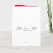 Frohe Weihnachten Niedliche Welpe Weihnachtsmannmü (Rückseite)