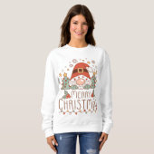 Frohe Weihnachten Niedliche Whimsical Weihnachten Sweatshirt (Vorne ganz)