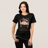 Frohe Weihnachten Niedliche Whimsical Weihnachten Tri-Blend Shirt (Vorderseite voll)