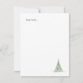 Frohe Weihnachten niedlichen Bauernhof modern weiß Mitteilungskarte (Rückseite)