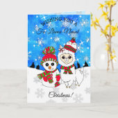 Frohe Weihnachten Niedlichen Urlaub Llama Festival Karte (Gelbe Blume)