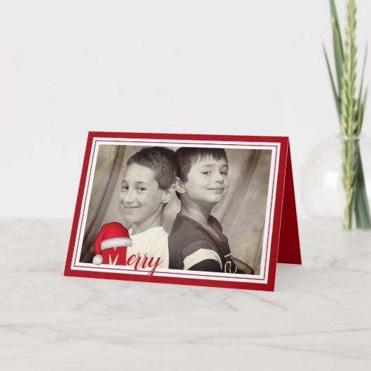 Frohe Weihnachten Niedlichen Whimsical Weihnachtsm (Vorderseite)