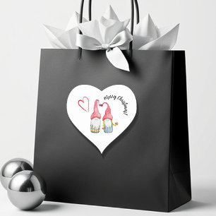 Frohe Weihnachten Niedlichen Wintergärten in Liebe Herz-Aufkleber