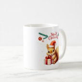 Frohe Weihnachten - Niedlicher Chipmunk Kaffeetasse (VorderseiteRechts)