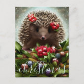 Frohe Weihnachten Niedlicher Igel (Vorderseite)