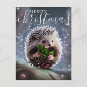 Frohe Weihnachten Niedlicher Igel (Vorderseite)