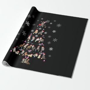 Frohe Weihnachten Niedlicher Katzenweihbaum Geschenkpapier