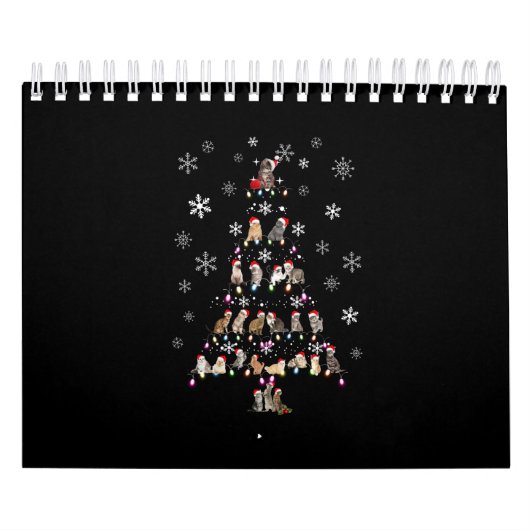 Frohe Weihnachten | Niedlicher Katzenweihbaum Kalender (Titelbild)