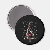 Frohe Weihnachten | Niedlicher Katzenweihbaum Magnet (Vorderseite/Rückseite)