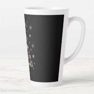 Frohe Weihnachten   Niedlicher Katzenweihbaum Milchtasse