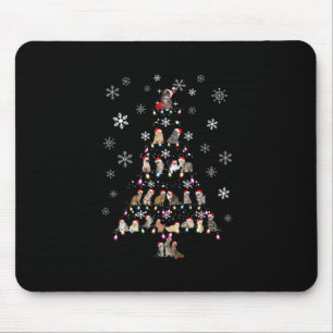 Frohe Weihnachten   Niedlicher Katzenweihbaum Mousepad