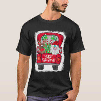 Frohe Weihnachten Niedlicher LKW Rentierfisch Sant T-Shirt