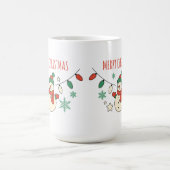 Frohe Weihnachten, Niedlicher Schneemann, Weihnach Kaffeetasse (Mittel)