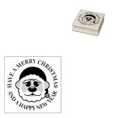 Frohe Weihnachten Niedlicher Weihnachtsmann Gummistempel (Stempel)