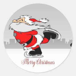 Frohe Weihnachten, Niedlicher Whimsikaler Weihnach Runder Aufkleber