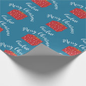 Frohe Weihnachten Niedliches Geschenk mit Individu Geschenkpapier (Ecke)