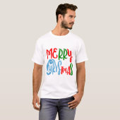Frohe Weihnachten - niedliches Geschenk T-Shirt (Vorne ganz)