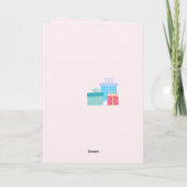 Frohe Weihnachten! Niedliches tropisches Santa Fla Karte (Rückseite)