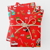 Frohe Weihnachten Nizza Schönheit 25 Dezember Weih Geschenkpapier Set (Beispiel)